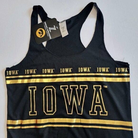 Zoozatz Athleisure IOWA HAWKEYES Racerback Tank Top XS - Picture 2 of 5